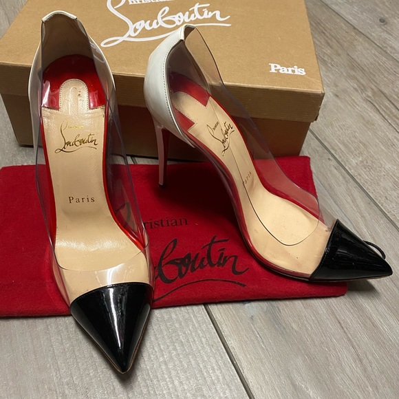 Christian Louboutin Shoes - Christian Louboutin Debout 100 Patent PVC  Pumps